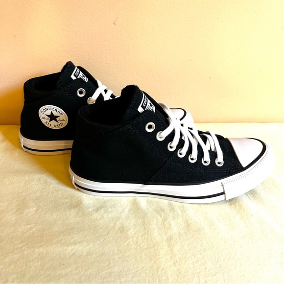 NWOT Converse Black Canvas High-Tops Sneakers, Chuck Taylor, Size 7, Retro - Picture 6 of 10